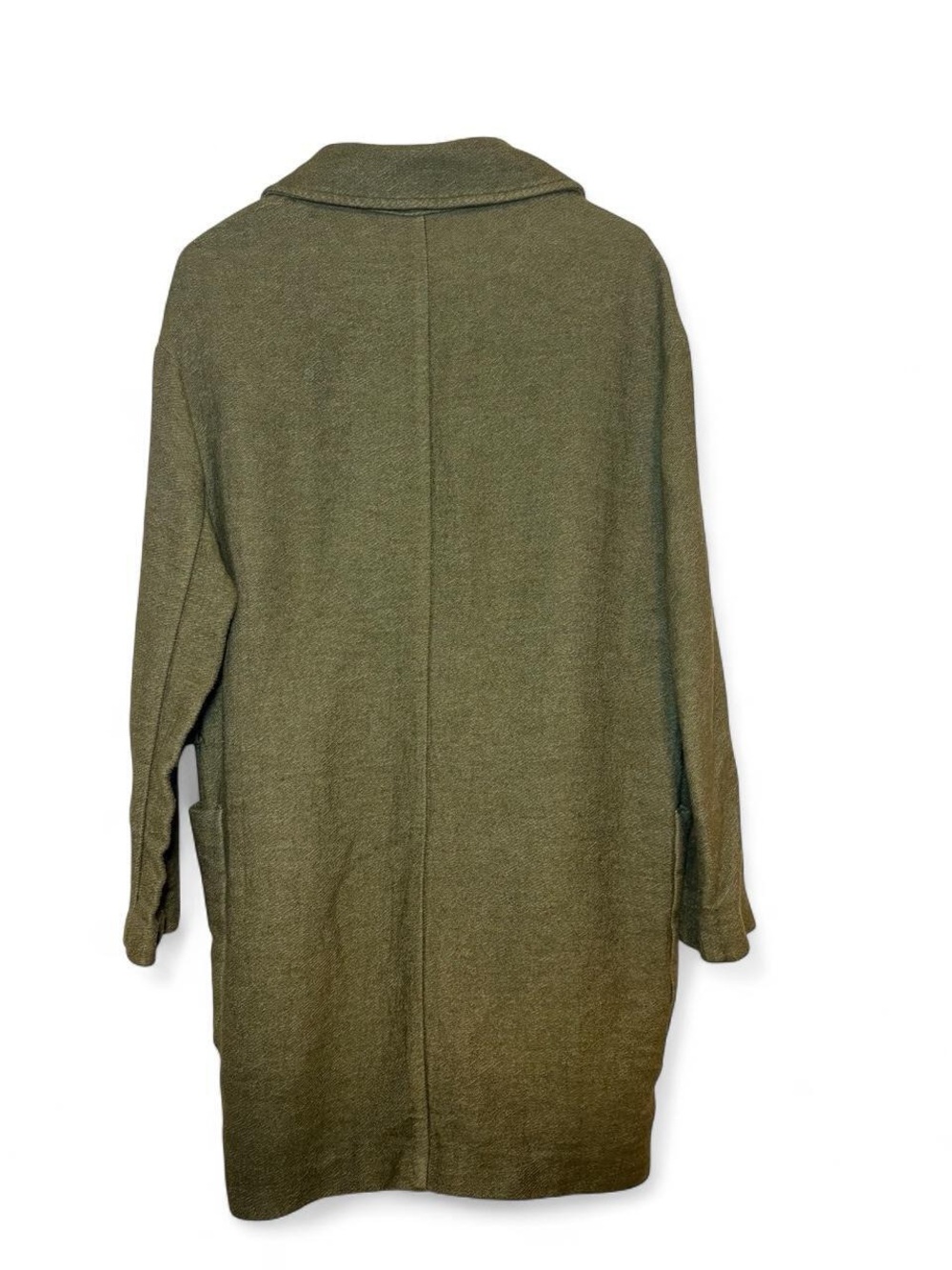 Zara Linen Blend Olive Green Oversized Blazer Jacket | S | EUC - Picture 8 of 8